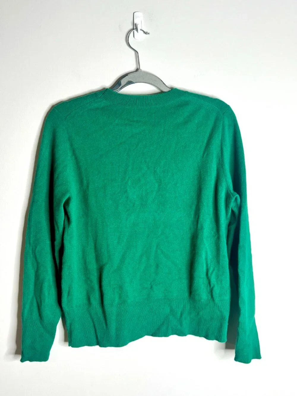 J. Crew 100% Cashmere Classic-Fit Crewneck Sweater Preppy Career Minimalist Sz S